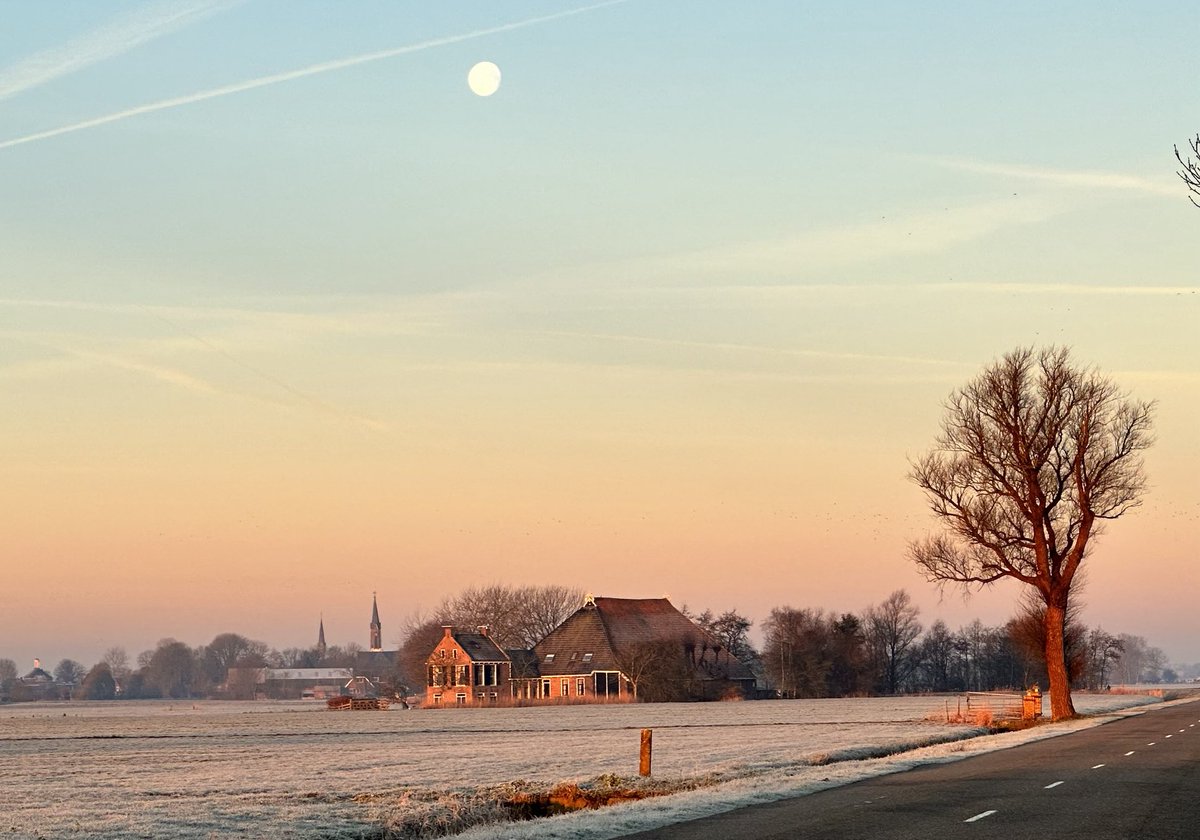 Frisse ochtend bij Wergea.