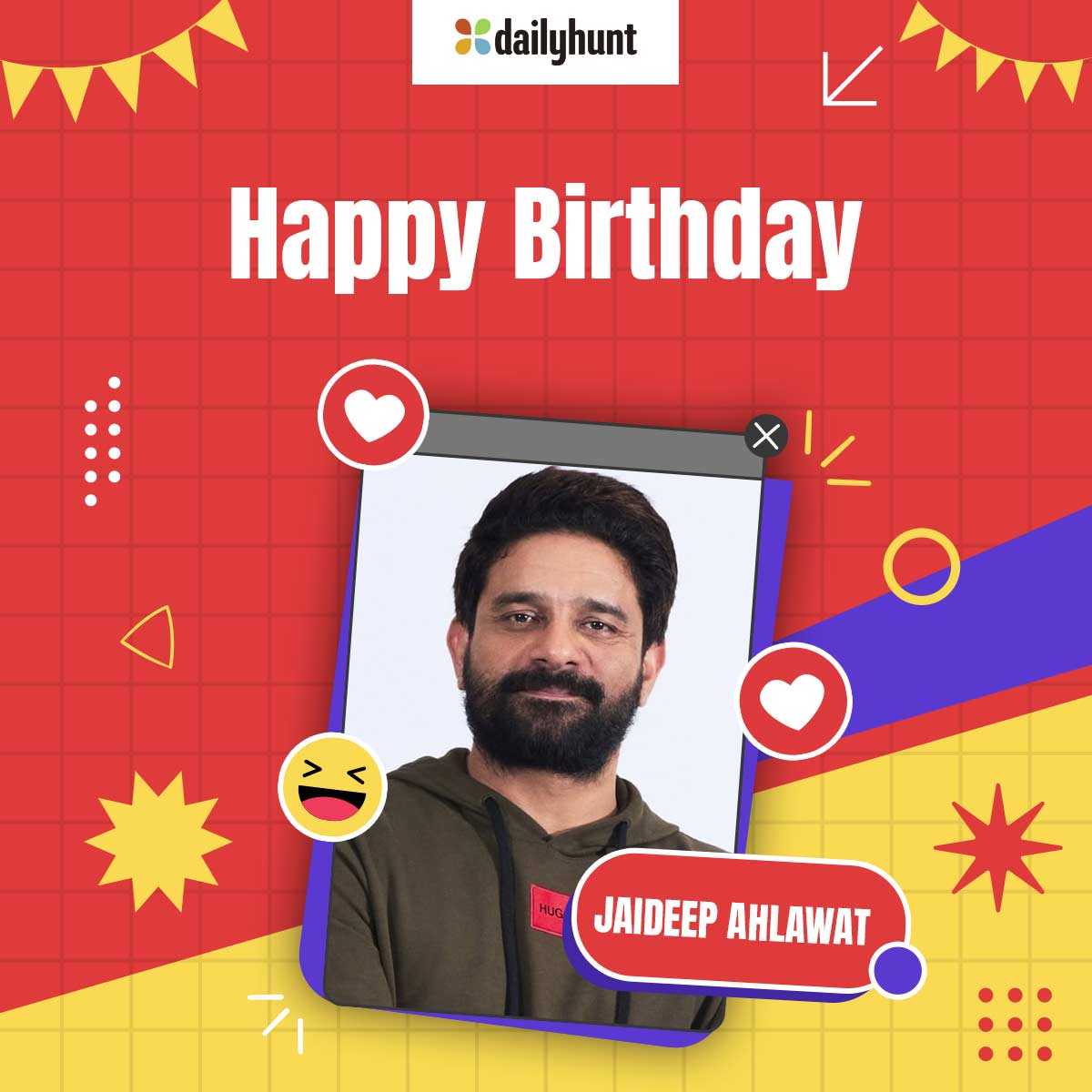 ਜਨਮਦਿਨ ਮੁਬਾਰਕ...🎂✨💕🎉🎈
#HappyBirthday #JaideepAhlawat #HBDJaideepAhlawat #JaideepAhlawatBirthday #Dailyhunt #Birthdnay #HappyBirthdayJaideepAhlawat