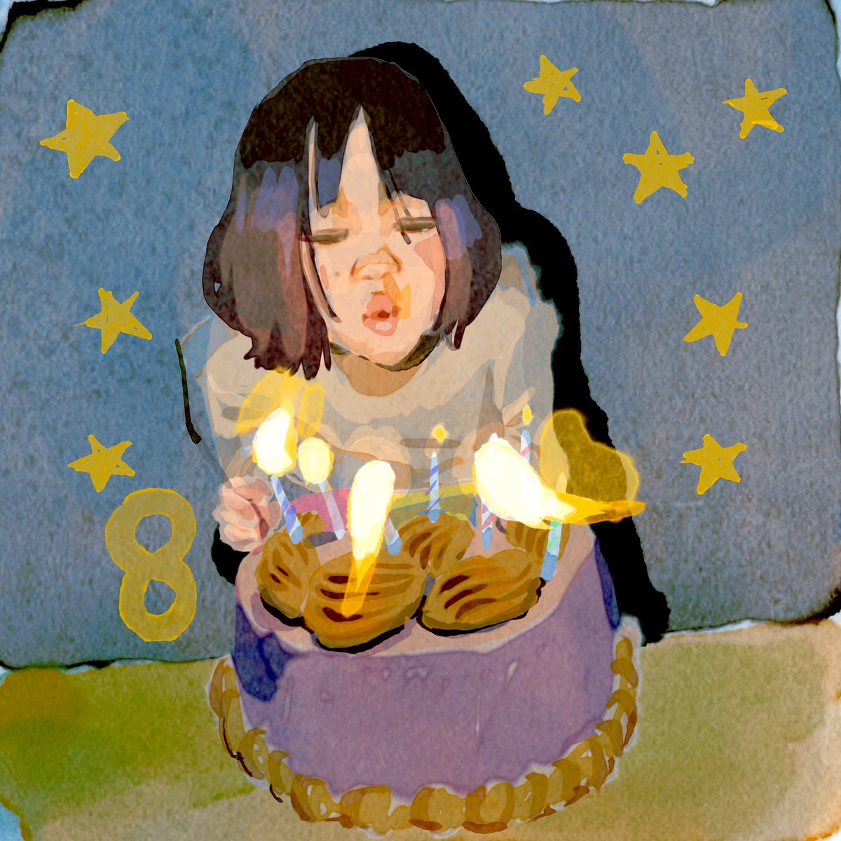 「Happy 8th Birthday! 」|tomokazuyoshidaのイラスト