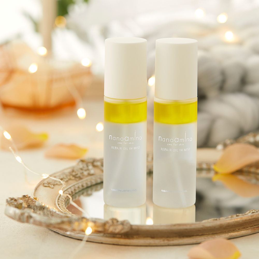乾燥が気になるこの時期、気軽にお肌にうるおいをチャージできたらいいですよね✨
リペアオイルインミストは美容オイル」と「化粧水の魅力」が1本になった優れもの！
乾燥が気になる時期にオススメ♡

#ナノアミノ #サロン専売品 #美容室 #美容師 #ニューウェイジャパン #かわいい #化粧品 #キレイ