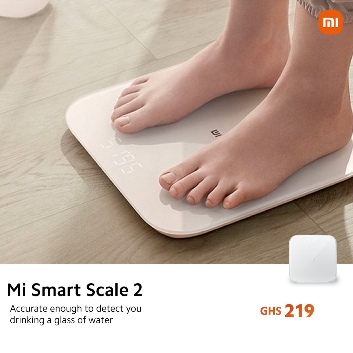 XiaomiGhana's tweet photo. You can be the best version of yourself and be a champion with #MiSmartScale2, it helps you calculate your weight smartly. https://t.co/A5jNBW6W5N