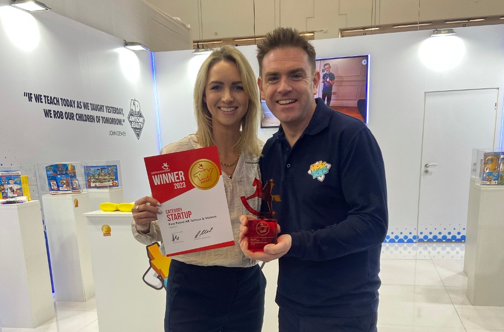 HoloToyz wins big at world’s largest toy fair - Start-up took home coveted prize for its ‘outstandingly innovative’ AR tattoos and stickers #augmentedreality #ar #toys #irish #business #startups #Spielwarenmesse <a href="/holotoyz/">HoloToyz</a> thinkbusiness.ie/articles/holot…