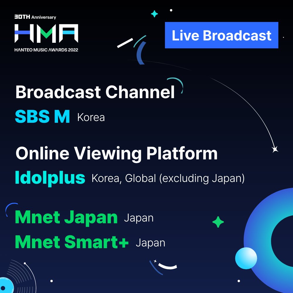 🏆30주년 한터뮤직어워즈 2022

Live Broadcast 생중계 안내 

▸KOR bit.ly/3jEYypE
▸ENG bit.ly/3Xg8Eec

#30주년한터뮤직어워즈2022
#한터뮤직어워즈
#HanteoMusicAwards 
#30th_HMAs_2022
#HMAs