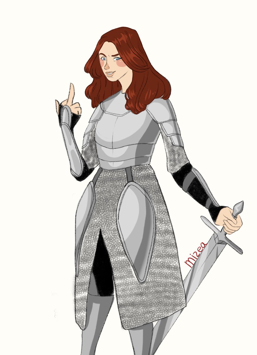 Mizea's tweet image. Some fanart of a cosplay on TikTok