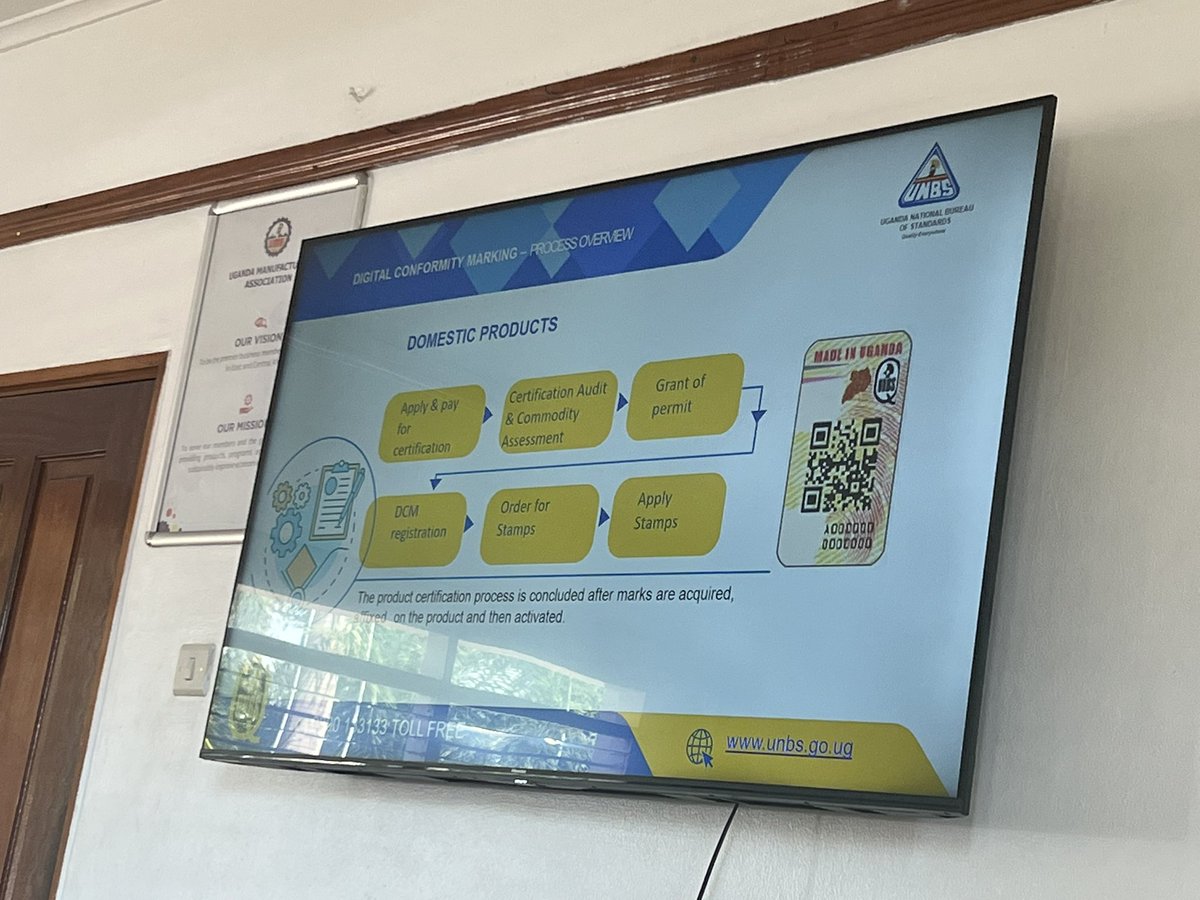 UNBSug's tweet photo. #HappeningNow: The Uganda National Bureau of Standards (UNBS) and Uganda Manufacturers Association (UMA) holding a joint stakeholder engagement with manufacturers of Cosmetics and Beauty Products on the implementation of the Digital Conformity Mark https://t.co/OP3soHcefF