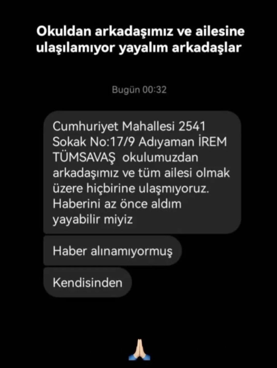 idolvii's tweet photo. @ahbap @AFADBaskanlik @DepremDairesi #acildeprem https://t.co/pNzxs26bgI