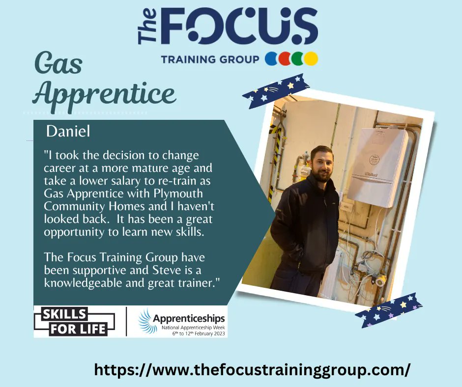 focustrainingsw's tweet image. Apprenticeships are available to ALL ages, please read about Daniel...
If you are interested in a Gas Apprenticeship, please contact matt.b@tftg.org 07841033807
 @PlymCommHomes 
@AmazingAppsUK 
#apprenticeshipswork  #gasapprentice #NAW2023 #skillsforlife