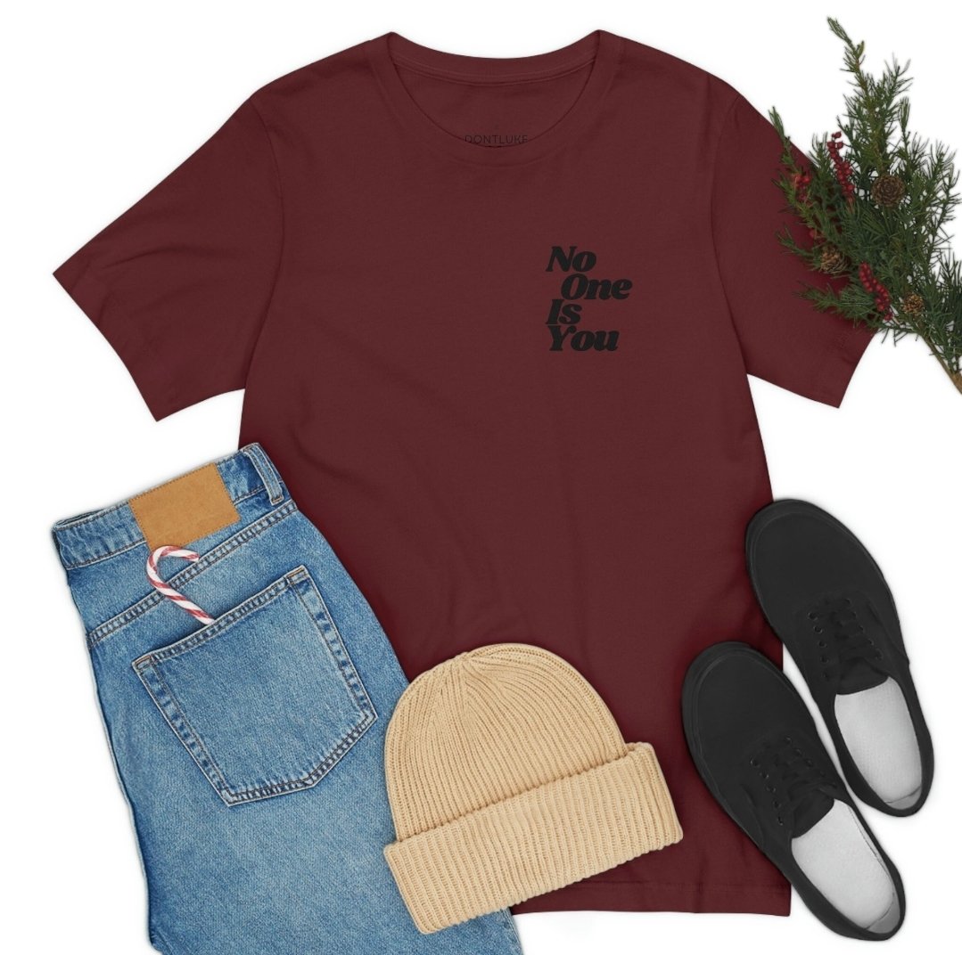 dontlukeco's tweet photo. No One Is You Tee.

"No One Is You" T-Shirt 
Show your love for yourself 
https://t.co/6EAabCMMlH

#EtsyStore #EtsyShop #UniqueGifts #EtsyLove #EtsyGifts #EtsyFavorites #EtsyFinds #EtsyStyle #EtsySeller #EtsyLife #EtsyShopOwner #ShopSmall #ShopEtsy #EtsyStoreOwner #EtsyVibes https://t.co/IW8jP39hS0