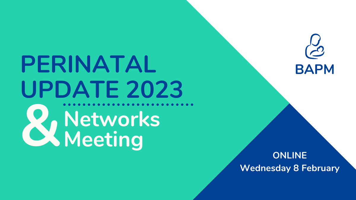 BAPM_Official's tweet photo. We're excited to see many of you at today's Perinatal Update. If you're joining us, use the tag #PerinatalUpdate
See you at 9:30! https://t.co/yrkeBmnlm0