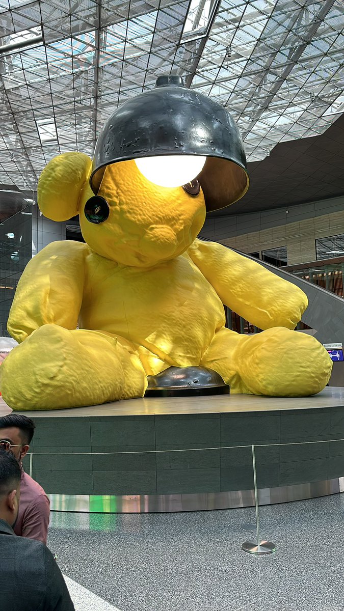 What kind of a bear is this! #Doha #HamadInternationalAirport