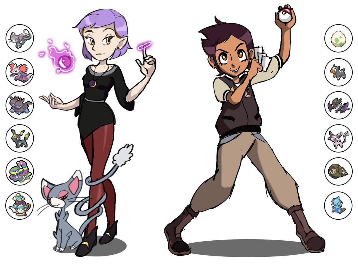 SaethemART's tweet photo. Luz Noceda and Amity Blight as Pokemon Trainers.

Struggled to choose a Couple Pokemon for them.
Ultimately, Umbreon and Espeon was the choice.

#Pokemon #Amityblight #Luz https://t.co/bdEaoD0Gup