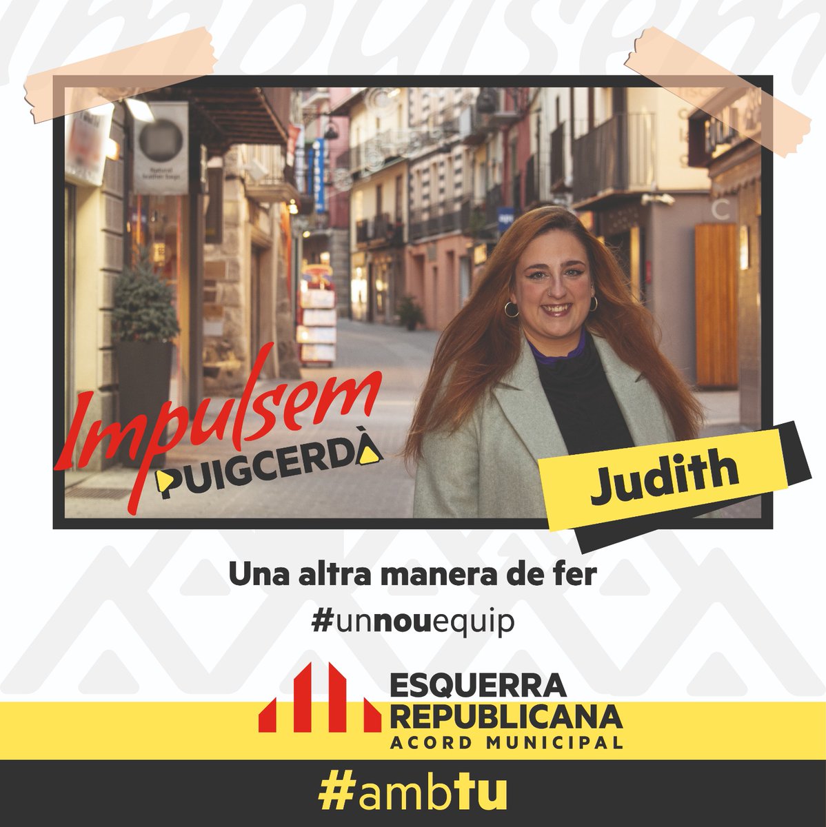 IMPULSEM PUIGCERDÀ-ERC-AM (@erc_puigcerda) on Twitter photo 🗳️ Avui us presentem una de les noves incorporacions a la llista municipal d'Impulsem Puigcerdà-ER-AM al consistori de Puigcerdà.
🙋🏻♀️ La Judith Cunill!
💪💪Benvinguda <a href="/juudcunill/">Judith Cunill</a>!!!
#unnouequip #unaltramaneradefer 🗳️ Avui us presentem una de les noves incorporacions a la llista municipal d'Impulsem Puigcerdà-ER-AM al consistori de Puigcerdà.
🙋🏻♀️ La Judith Cunill!
💪💪Benvinguda <a href="/juudcunill/">Judith Cunill</a>!!!
#unnouequip #unaltramaneradefer