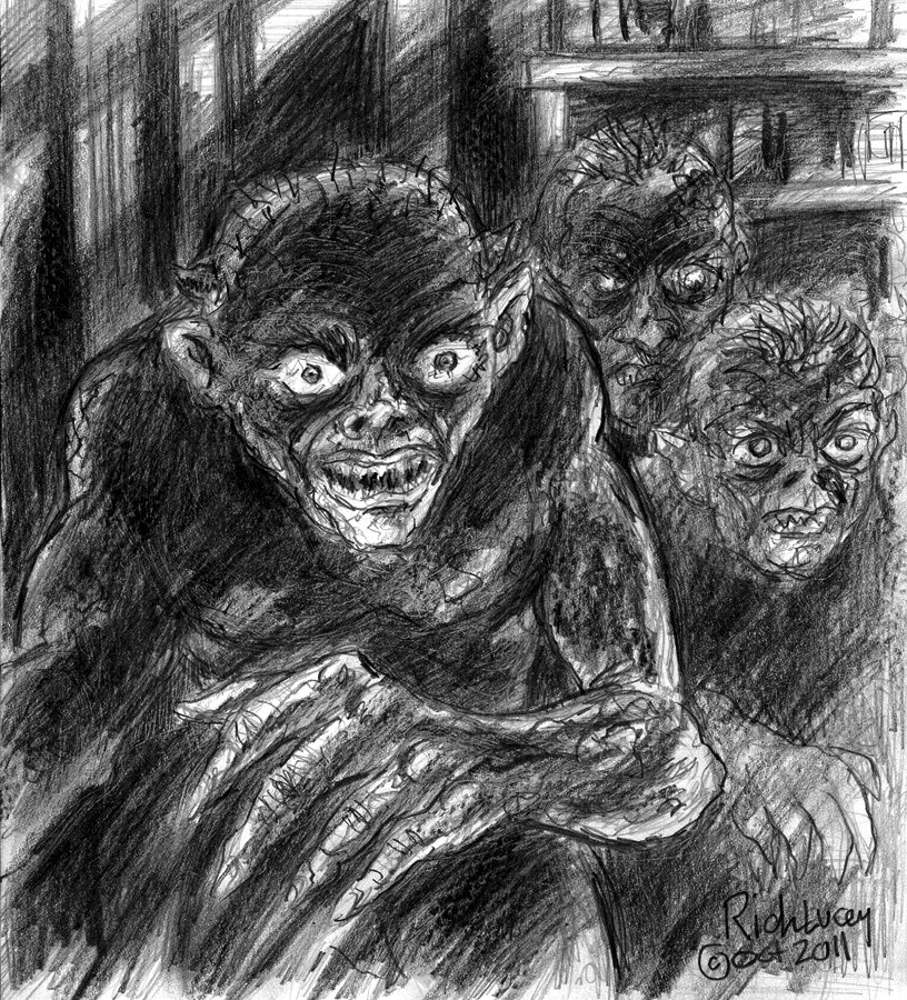 #TerrorTuesday the #drawing edition! #Chills #pencildrawings #monsters #HorrorArt #horror #create #draw #drawrick