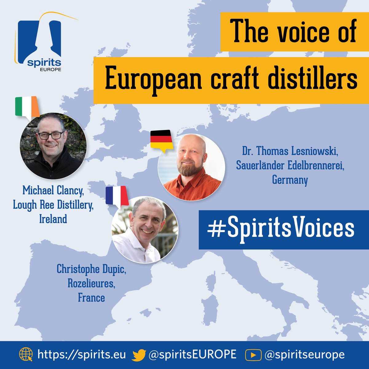 #EU distillers contribute to:

👉 Local employment
👉 Production of high-quality goods
👉 A resilient economy

But their voices are rarely heard by EU decision makers.

We want to change that…

bit.ly/3Xh4ItI

#SpiritsVoices