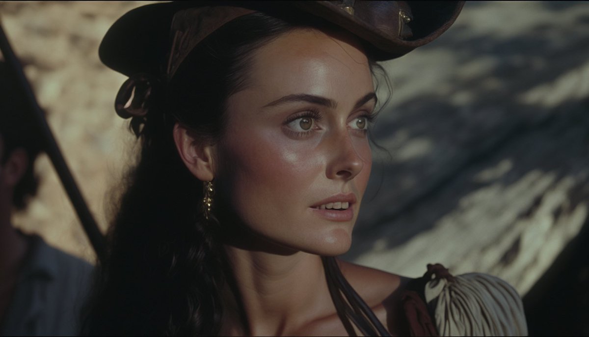 skirano's tweet photo. Finally, I figured out how to produce incredible cinematic shots in #midjourneyV4. The new ability to use a 16:9 ratio helps a lot too. Here's a pirate adventure, but directed by Sergio Leone. https://t.co/wMqfHJWw1o
