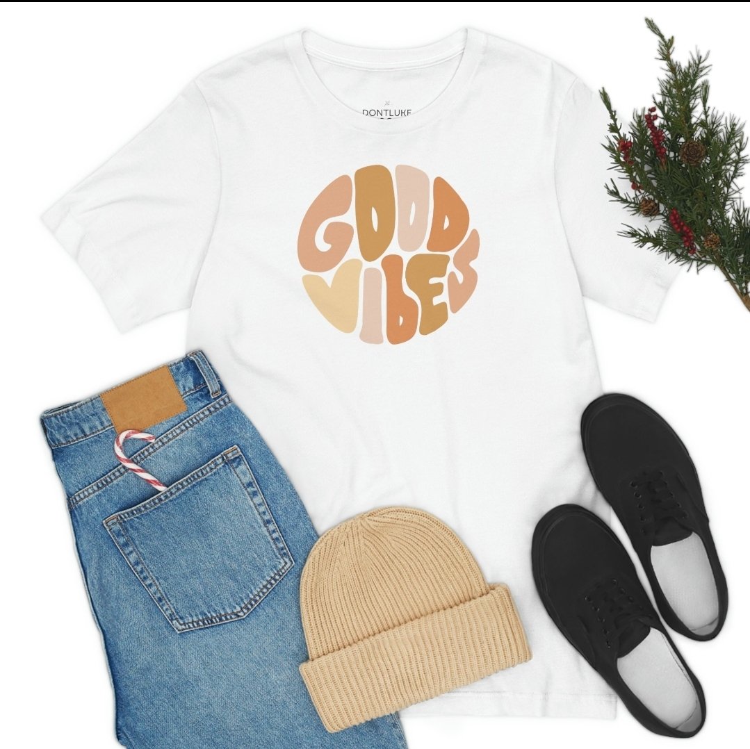 dontlukeco's tweet photo. Good Vibes Tee 15% off now!
https://t.co/6EAabCMMlH
Spread some good vibes with this stylish t-shirt. The lightweight fabric is comfortable and breathable, perfect for any summer day. Show off your good vibes with this unique t-shirt.
#esty #sale #goodvibes #EtsySeller #estyshop https://t.co/eZZR77ya56
