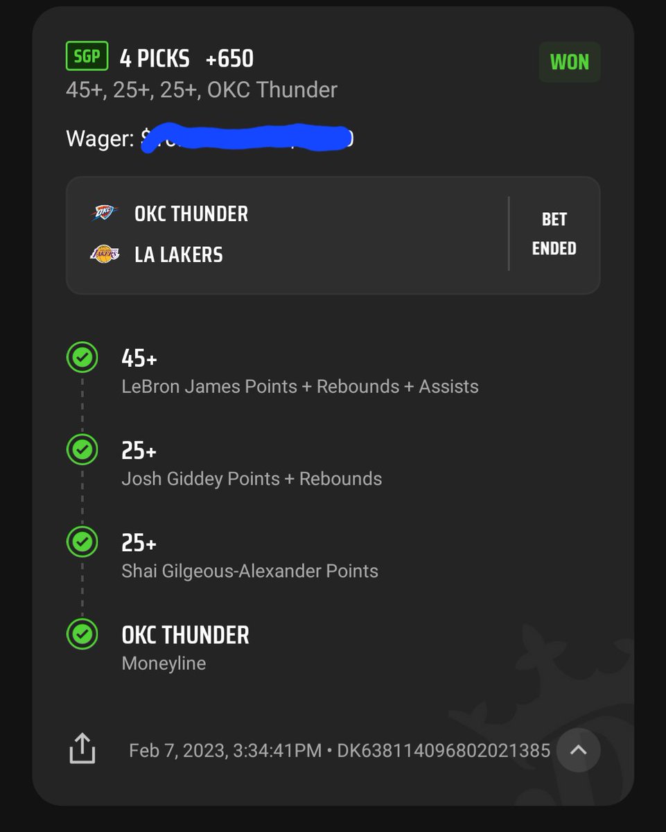 arentyoueggy's tweet photo. @DKSportsbook Hope I won the sweepstakes too! https://t.co/VogcRkORMP