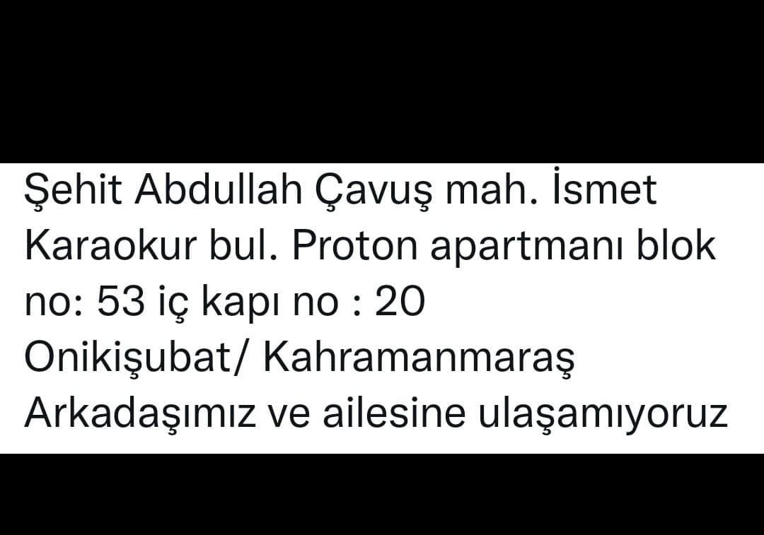 sairgenc's tweet photo. @DepremDairesi @Kizilay @ahbap @haluklevent iş makinalari vinçler  lazım acil bir şekilde lütfen yardım edin https://t.co/CeuoqEujC7