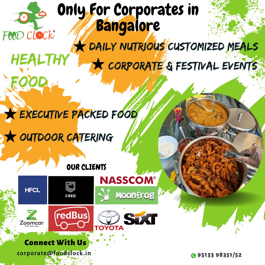 FoodClockIND's tweet photo. Enjoy our Food services, which are currently being enjoyed by companies including @hfclg, CRED, @Moonfrog, @SIXT (India), @Zoomcar_India, @nasscom, @tsystemscom, Hughes Systique Corporation, @Freecharge , BDO, @redBus_in,  Toyota etc
#food #innovation #EndgateLife #Innovation https://t.co/yjVOKqIEbj