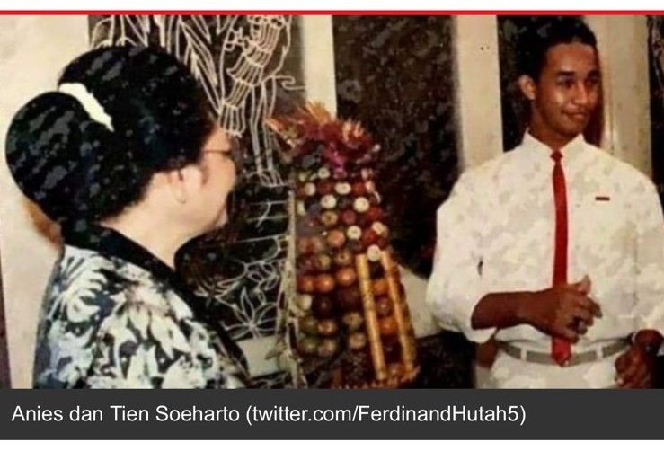 ekokuntadhi1's tweet photo. Kata Noel, Anies adalah aktivis. Lha, aktivis apaan. Justru disaat para mahasiswa sedang berdarah-darah di jalan berhadapan dengan rezim Soeharto. Anies sudah runtang runtung dengan Cendana. https://t.co/LLghESPno3