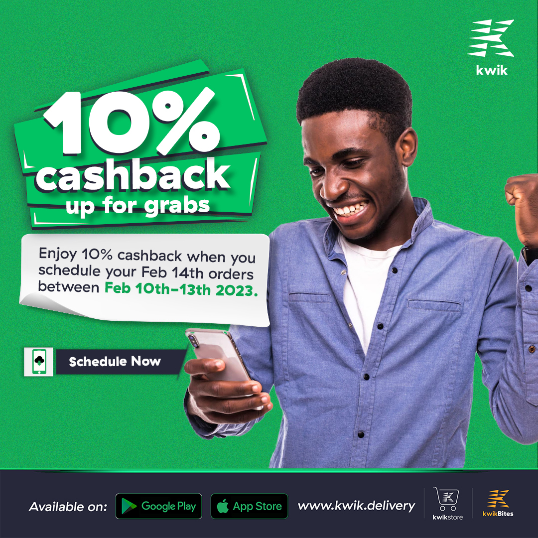 kwikafrica's tweet photo. Who is ready for Valentine?😍 Show how ready you are by scheduling your Valentine orders on the kwik app from the 10th -13th of Feb to get 10% cashback.
Let's go 💃
#Valentine #Kwik #KwikDelivery #Logistics #DeliveryLagos #DeliveryIbadan #DeliveryAbuja #Deliveryservice https://t.co/Q1PuFjO0go