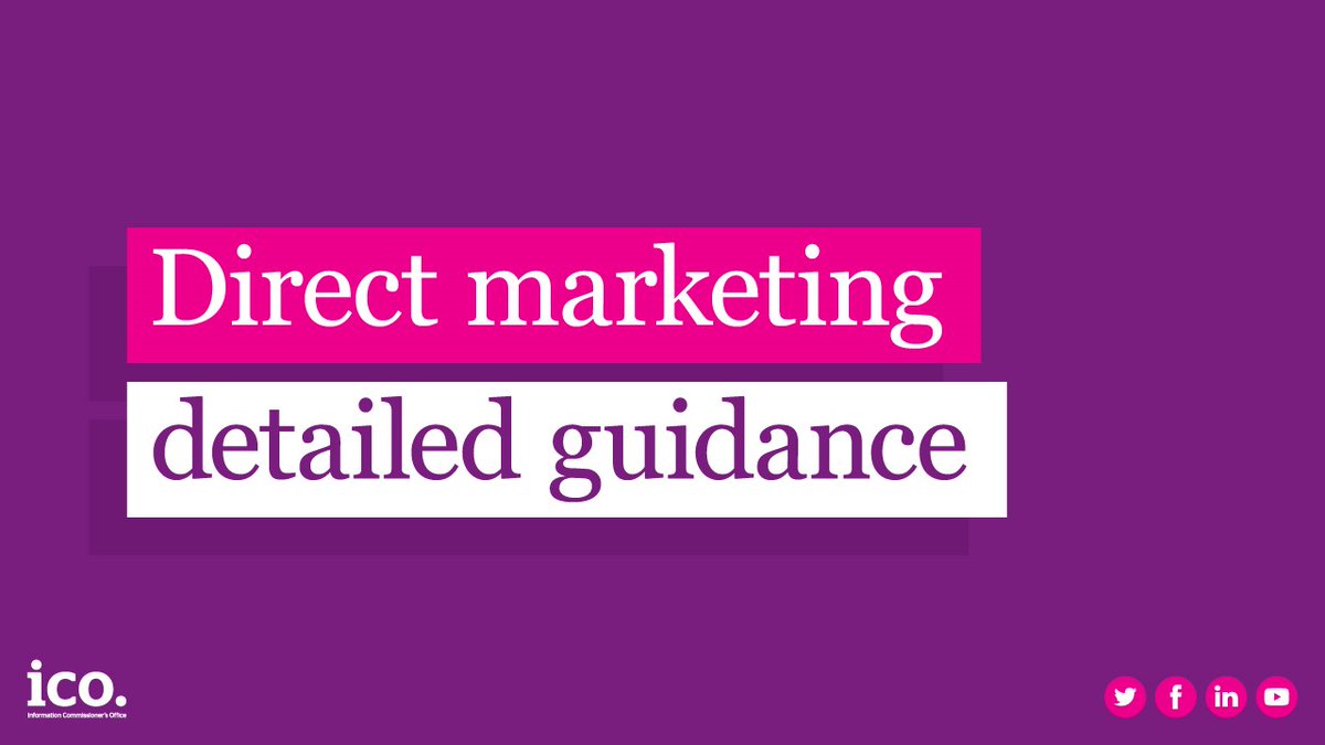ICOnews's tweet photo. Data protection law and PECR don’t stop you from telling your customers important information they need to know. 

BUT, if your message has elements of direct marketing, even if it’s not the main purpose of your message, then it counts as direct marketing: https://t.co/u53xSkjqUk https://t.co/lDqbsF3hHz