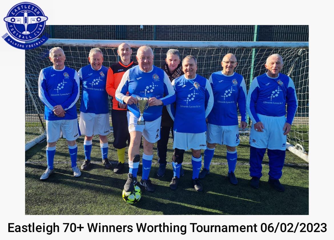 EFCWalking's tweet photo. Eastleigh's over 70's won their first tournament of the year at Worthing on Monday 6th February. https://t.co/Y1aZpQMV82