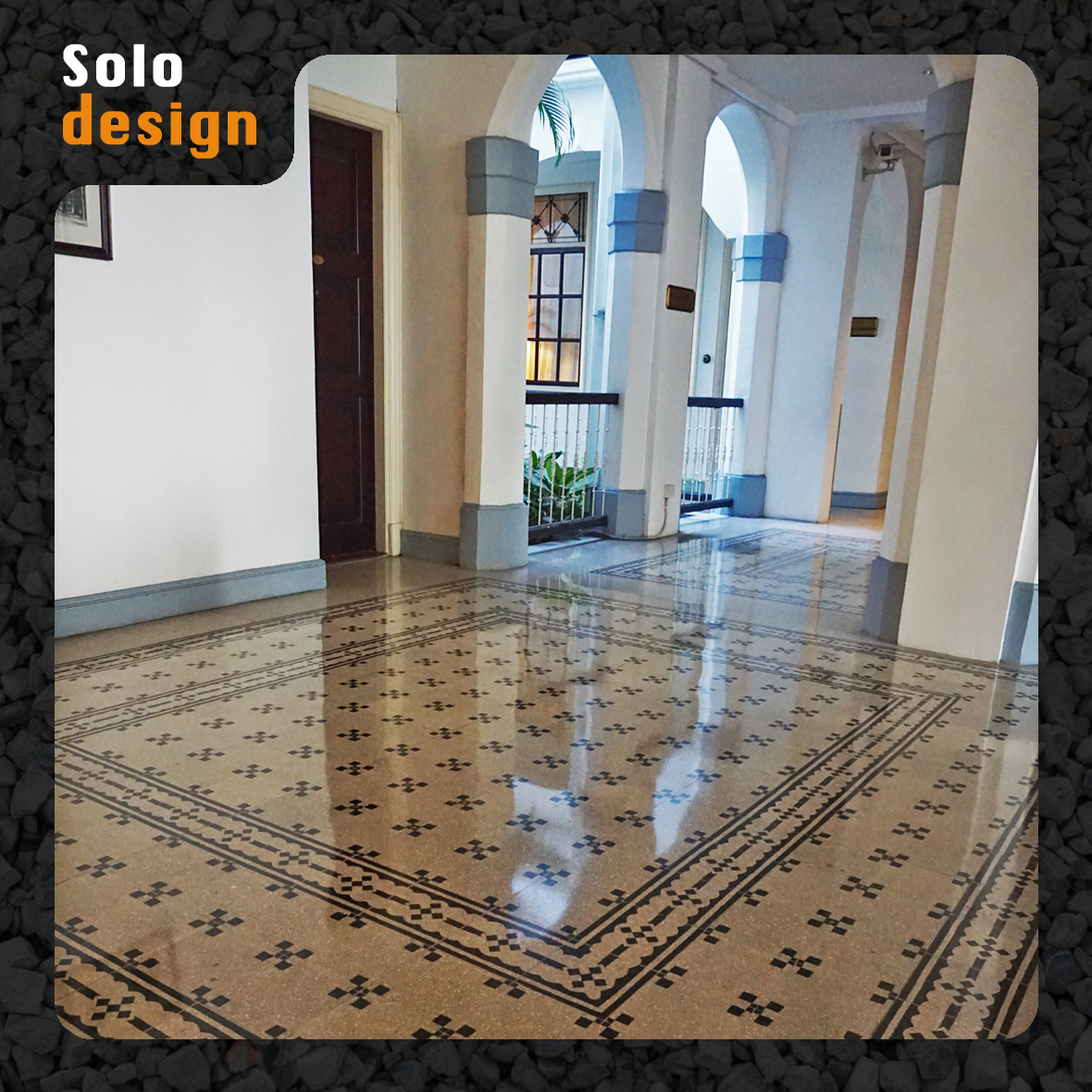 solodesign_'s tweet photo. Our patterned terrazzo tiles; very sustainable and classical in the Majapahit hotel Surabaya
.
.
.
#handmade #tegelsolo #solodesign #encaustictiles #ihavethisthingwithfloors #architecture #rumahjoglo #ubinjogja #tegelsemen #rumahlimasan #joglo #limasan #tegeljogja #pendopo #hotel https://t.co/EIriz0T3Y1