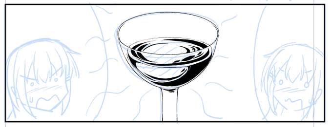 これは、なんとなくいい感じに描けたような気がするスッポンの生き血です 