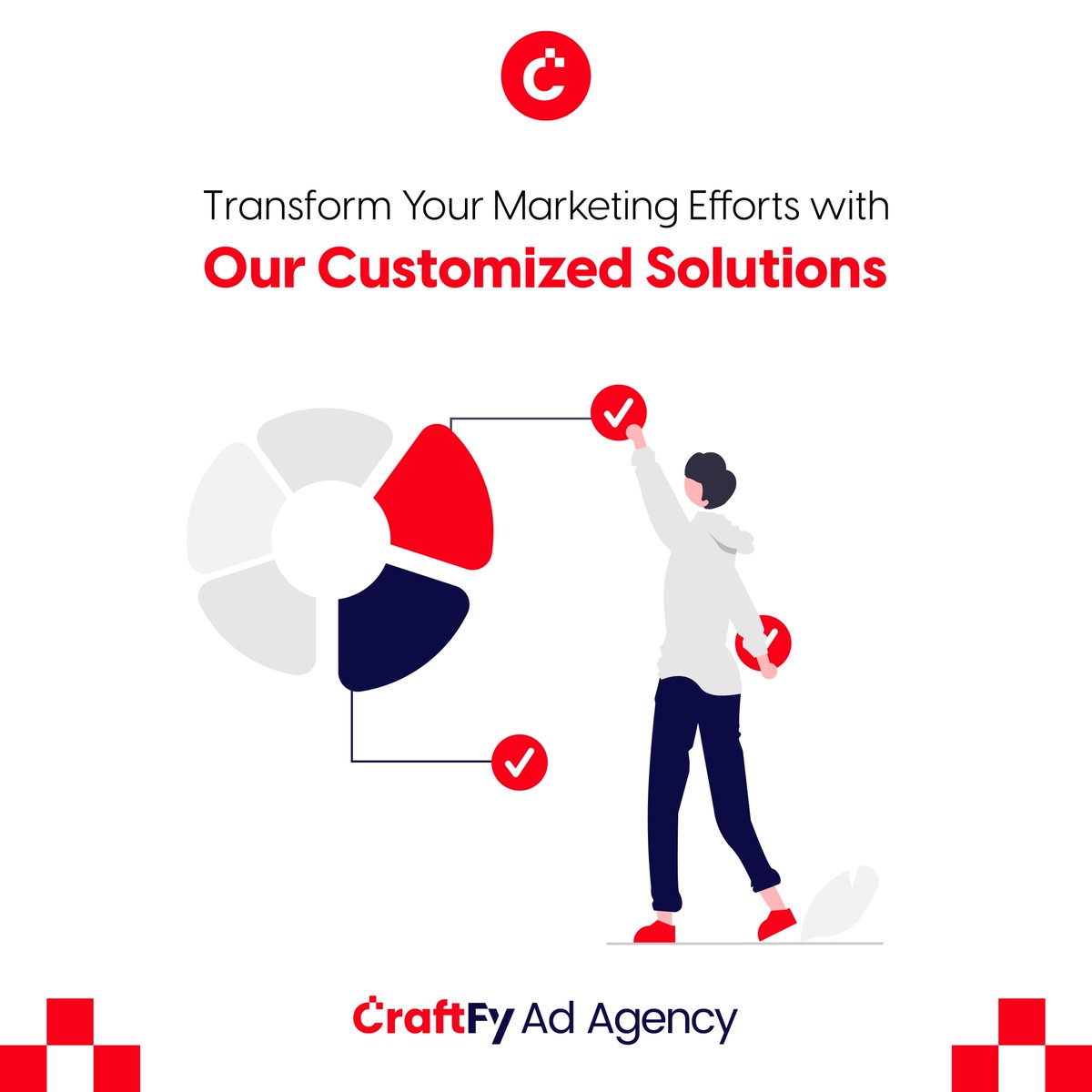#CustomMarketing #MarketingExperts #BusinessGrowth #MarketingSolutions #TransformYourEfforts #craftfy #craftfyadagency