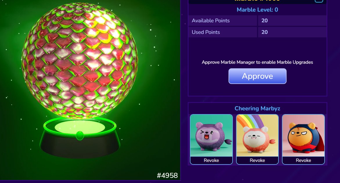 marbleverse_io's tweet photo. Our Marbyz are stoked! They're cheering on their favorites ❤️Marbyz provide unique utility to our game like extra energy, higher cap, flat regen rate increase and percentage regen rate increase! 

Assign your favorite Marbyz to your best Marbles and get rolling!

#Cronos #crofam https://t.co/L17cXyQ63S