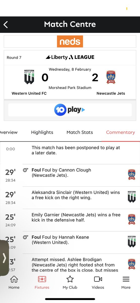 swpgrady's tweet photo. Fantastic minute by minute of the @aleaguewomen @NewcastleJetsFC v @wufcofficial from @keepupau. Absolute waste of money by the APL https://t.co/fEwSFUICMn