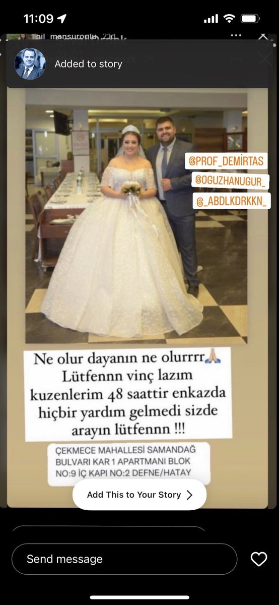 Şu güzel aileye bakın. Hadi vinç lazım hadi hadi 😞😔😥 Kurturulurlarsa sarılacağım onlara 😔😥