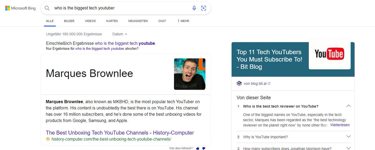 tobixmonster's tweet photo. @linusgsebastian @nicklmg without OpenAi, Bing is literally useless https://t.co/qol7CUb1eO