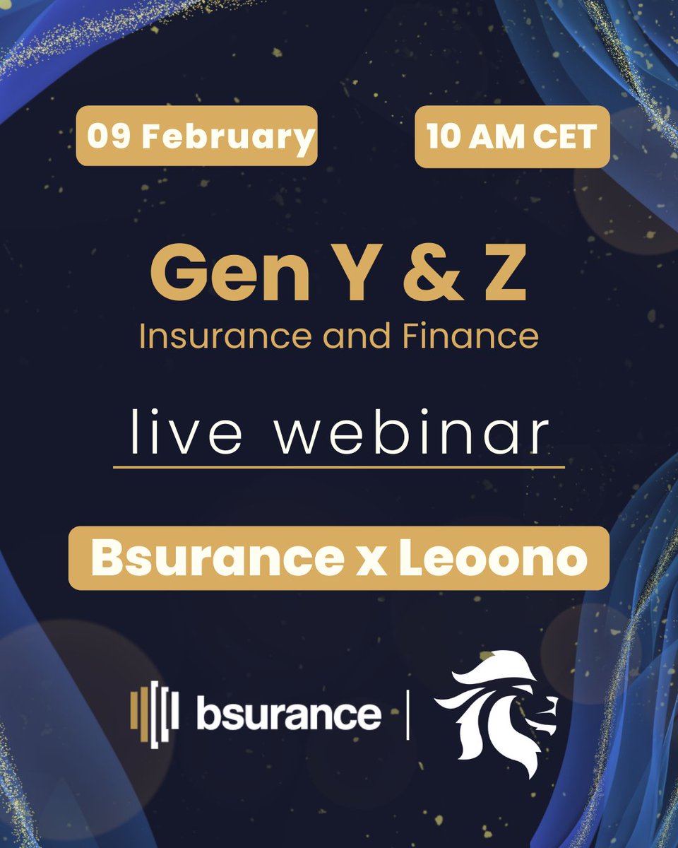 Only a few seats left! Don't miss our live webinar tomorrow, as we will discuss Gen Y & Z and how their needs and wants is changing the world of finance and insurance. Register here: bit.ly/3R3Z250 The webinar is held in German.