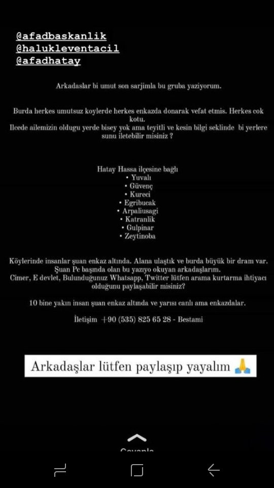 Tuba58266374's tweet photo. #AFADhatay 
#hatayyardimbekliyor 
#hatayafad https://t.co/Y4IzxuOms2