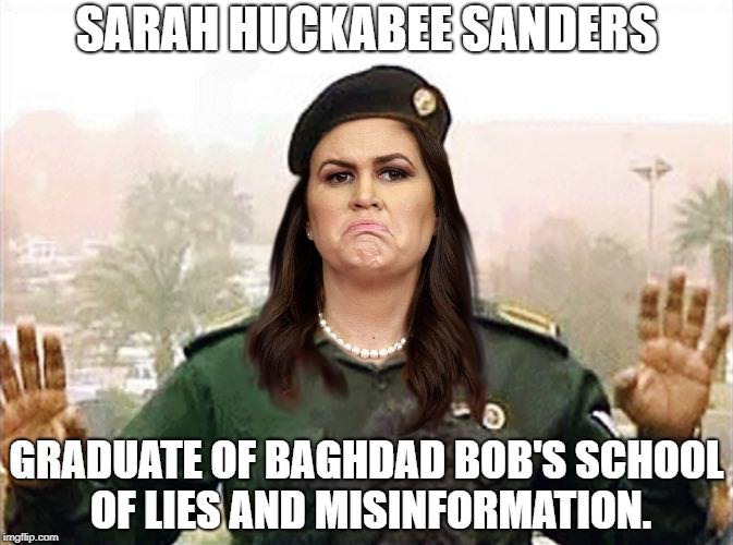 DNosegotten's tweet photo. Sarah Huckabee Sanders is something else. https://t.co/cjq1x6lZmf