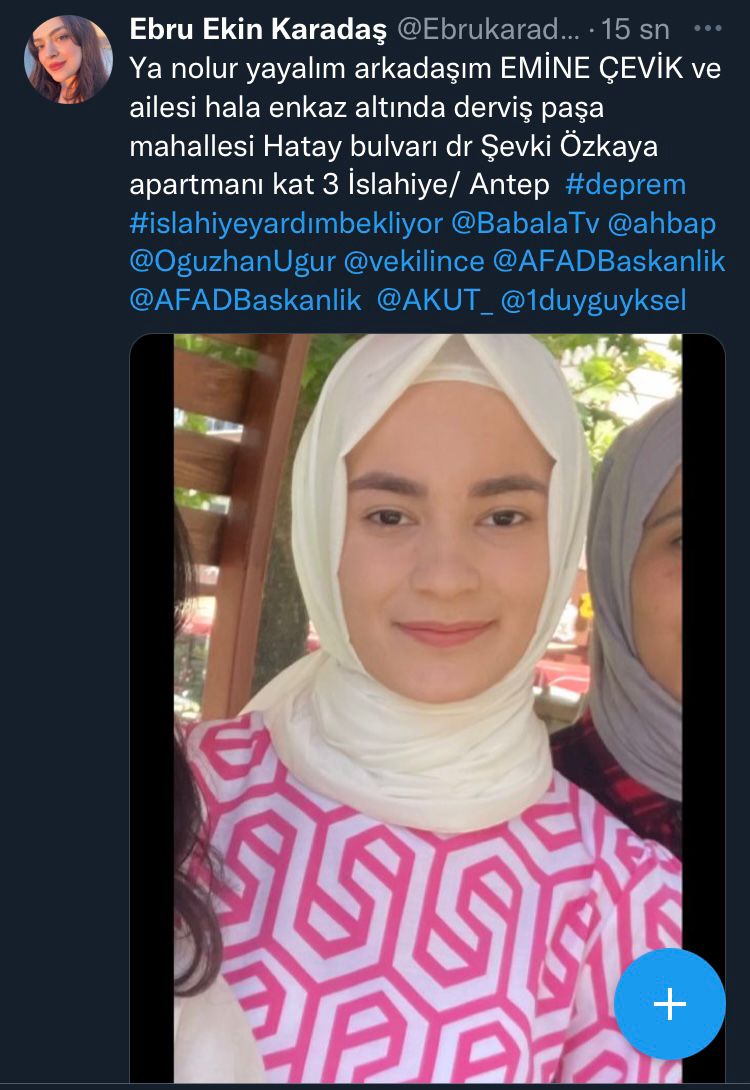 krrdlnnx's tweet photo. #islahiyeyardımbekliyor #Gaziantep @DepremDairesi #DEPREMOLDU @ahbap @OguzhanUgur #AFAD https://t.co/FnESUrXZC6