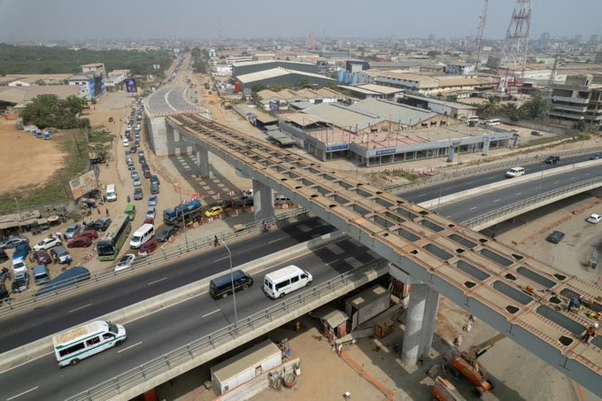 Obetsebi-Lamptey Interchange,which is a 3-tier stretching from the Awudome Cemetery to Abossey Okai Central Mosque, will ensure the smooth movement of motorists from the Nkrumah Circle towards Korle-Bu.
#PauseAndSaySomething