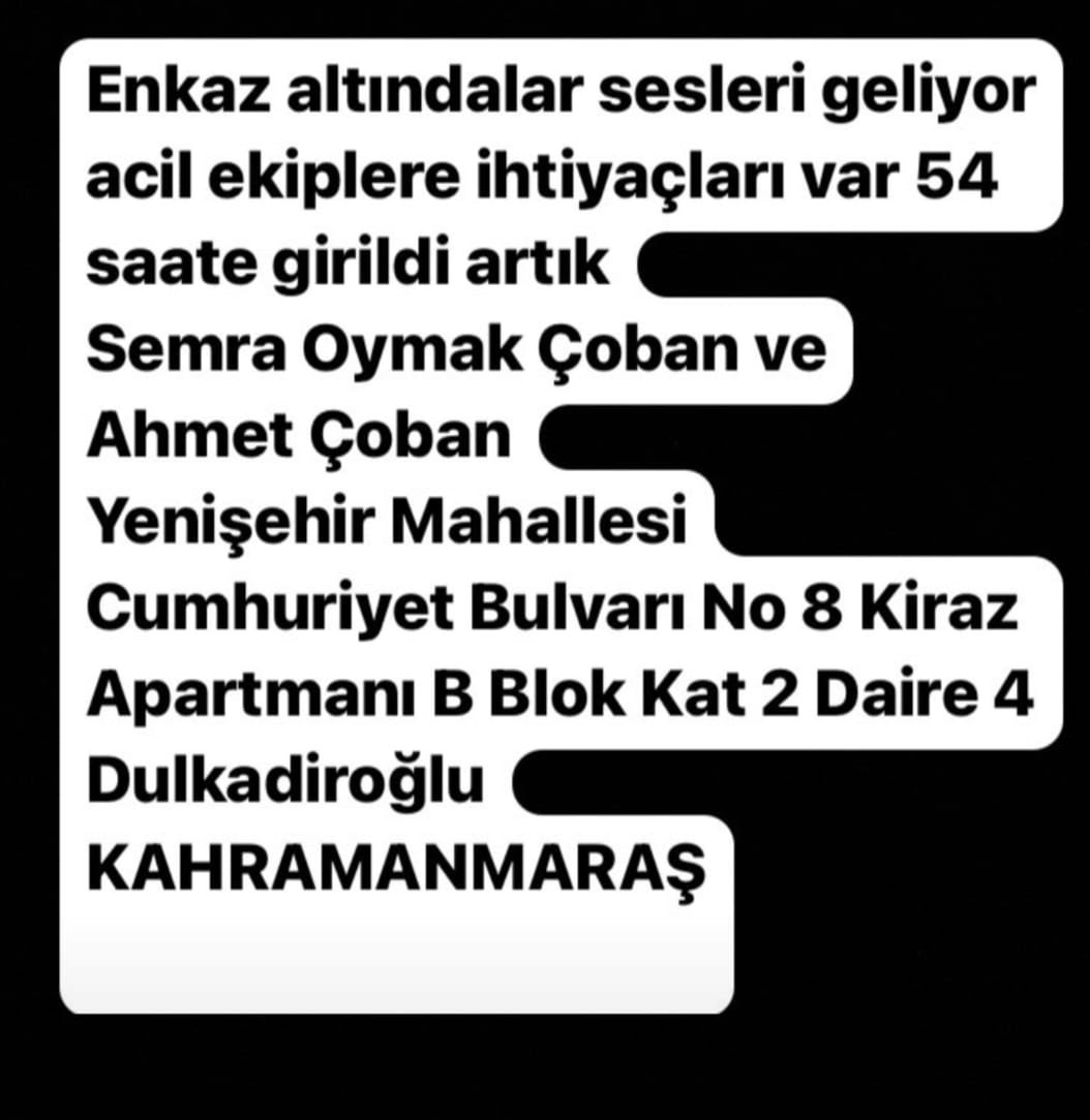 Mahoo3215's tweet photo. #Kahramanmaras 
#Dulkadiroğlu
@AFADBaskanlik @ahbap @haluklevent @OguzhanUgur @BabalaTv https://t.co/4ri4eemU9K