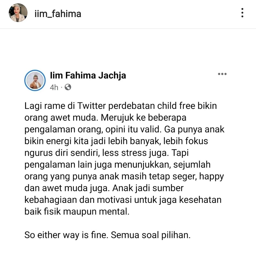 iimfahima's tweet photo. Kenapa terobsesi awet muda, padahal menua itu pasti?

Yang seharusnya banyak dipromote adalah menua dengan sehat, bahagia dan sejahtera. Fisik, mental, finansial.

Supaya ga jadi beban anak keturunan. https://t.co/zX8OuJx0RT