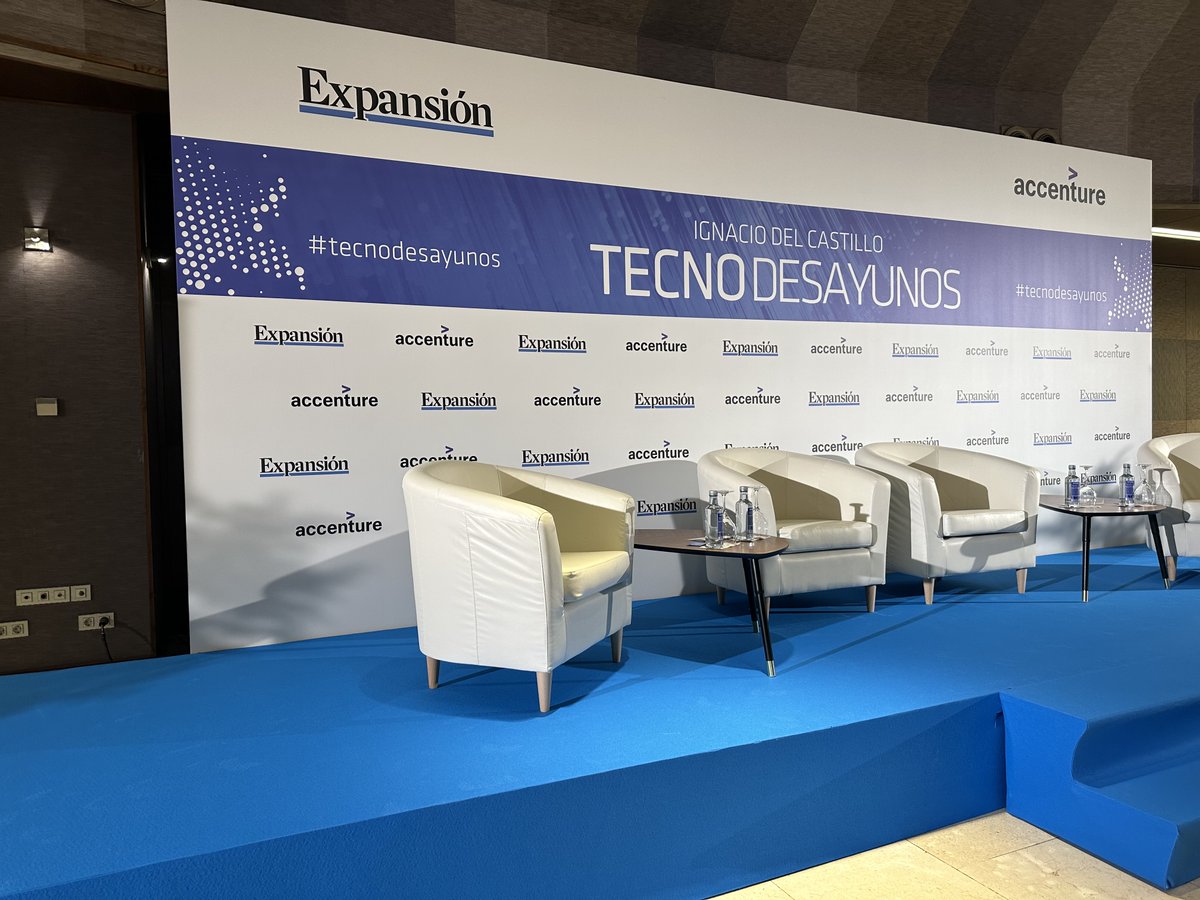 EventosUE's tweet photo. 🚨COMENZAMOS el evento ‘Tecnodesayunos con Ignacio del Castillo’ #tecnodesayunos

🤝Organizado por: @expansioncom y @AccentureSpain https://t.co/Gab7FJTnMv