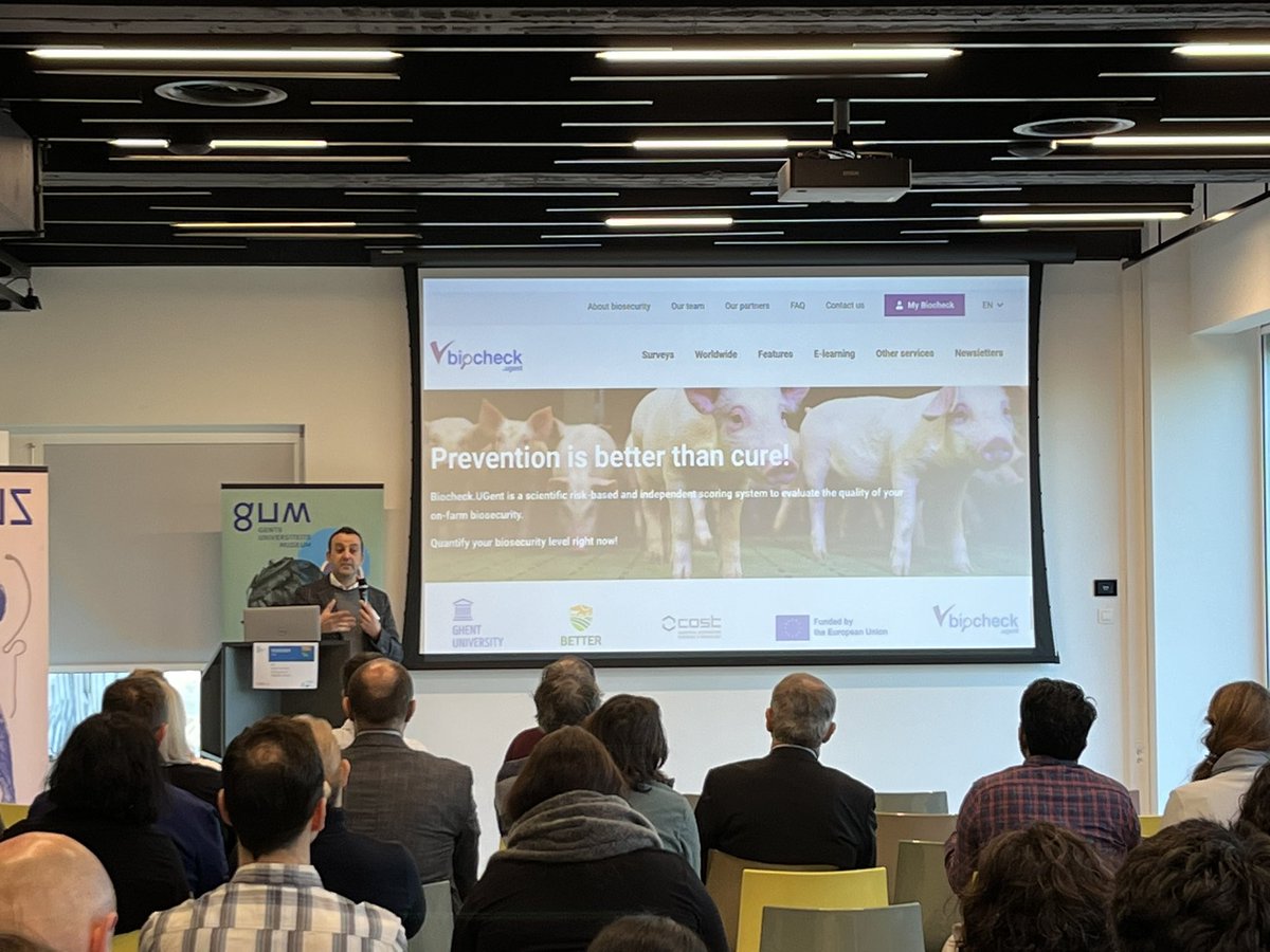 BETTERcost's tweet photo. Professor @jkdewulf reviewing #biocheck.ugent @UGent_VetMed from the idea to its current form https://t.co/FWfQKp3AZs