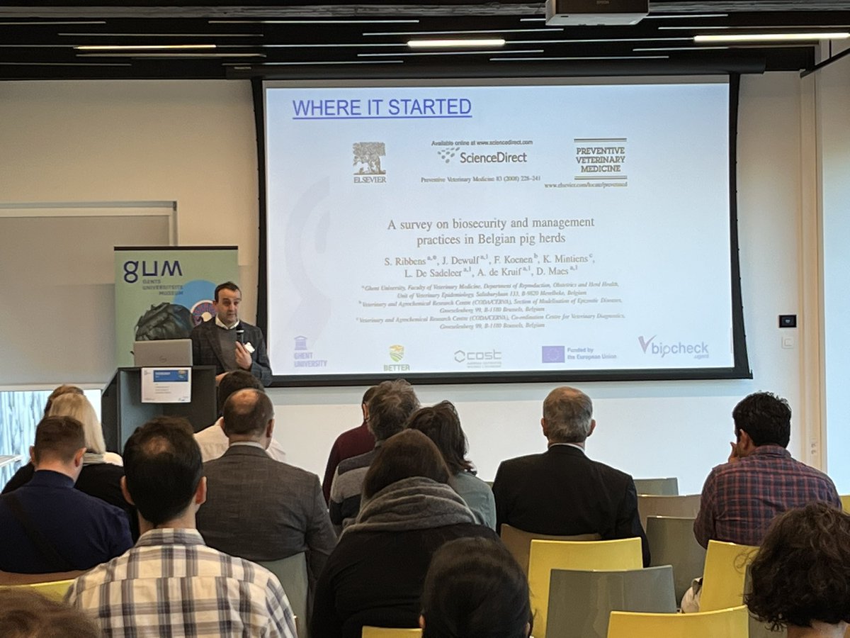 BETTERcost's tweet photo. Professor @jkdewulf reviewing #biocheck.ugent @UGent_VetMed from the idea to its current form https://t.co/FWfQKp3AZs