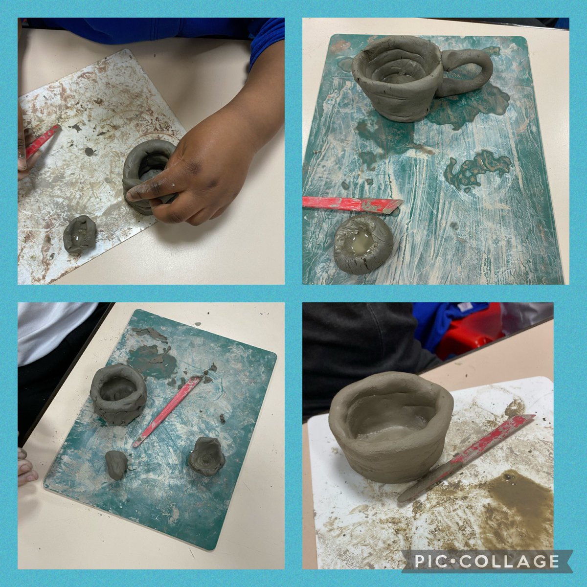 belindajohn71's tweet photo. We were challenged in Year 4 @StPeterPaulPri to create our Roman inspired coil pots within the session working with the clay,making slip, manipulating, rolling, joining, shaping and smoothing with brilliant results ⭐️ #romaninspired #workingwithclay #pots @RCSalfordEd https://t.co/fA0YpVqDST