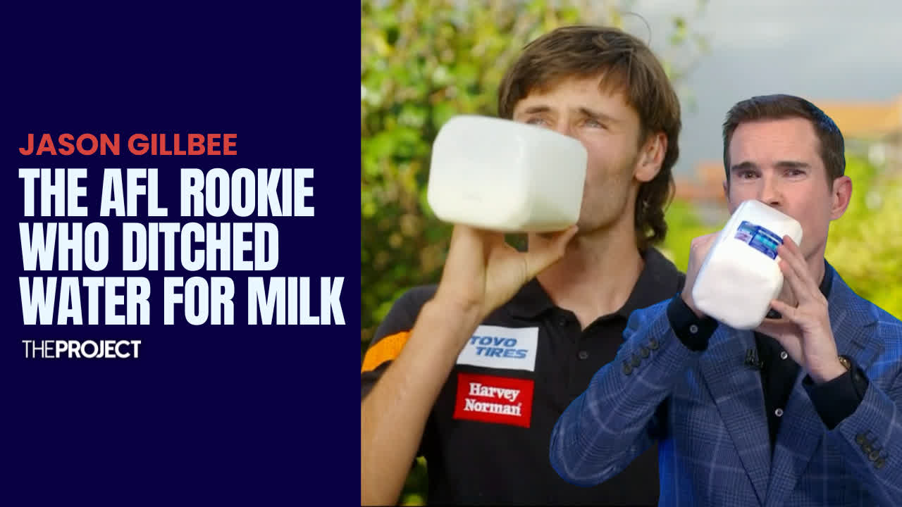 The Project on Twitter: "The GWS Giant's Jason Gillbee has caused UDDER ...