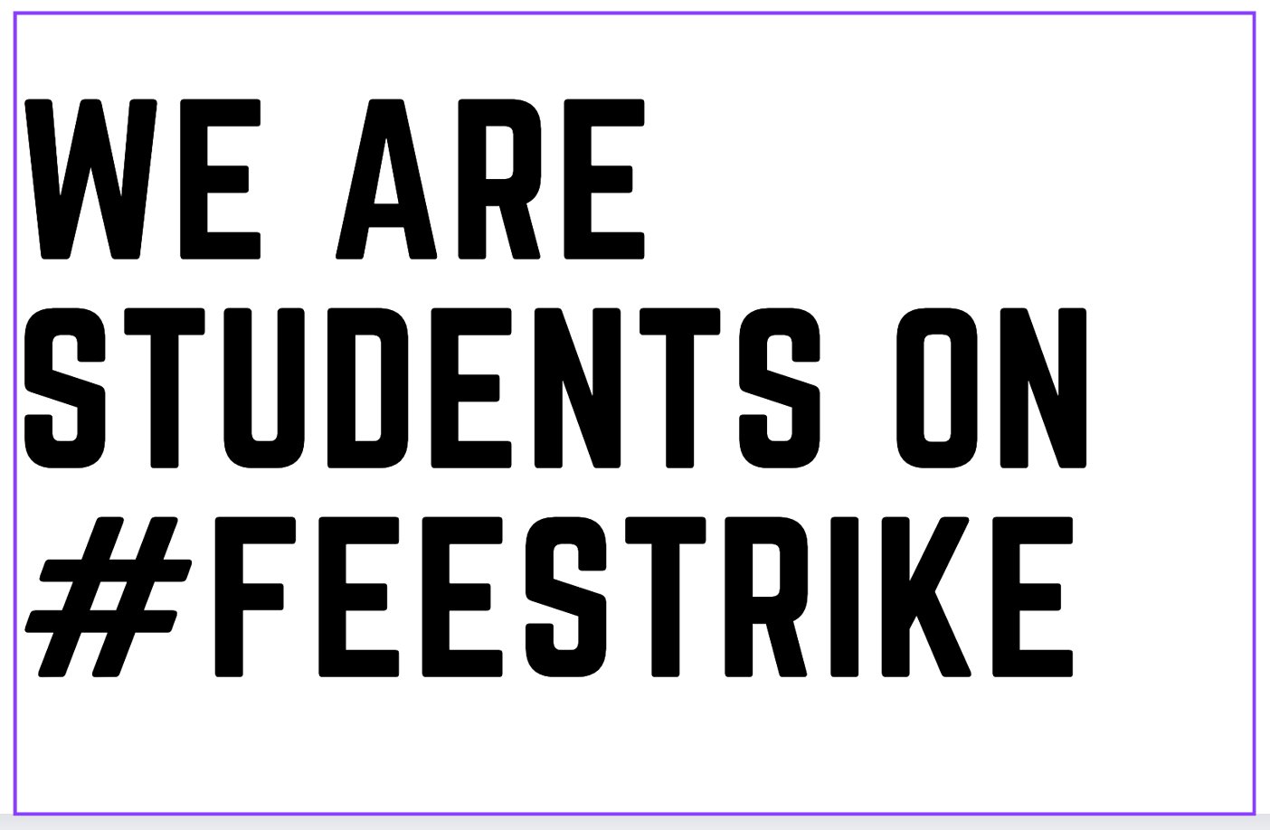 Students For Strikes on Twitter "Announcement Tuition fee strike! 💥We