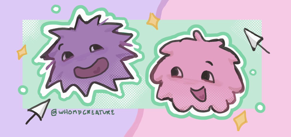 the two floating creatures !!!!!  #osc #bfdi #moshimonsters