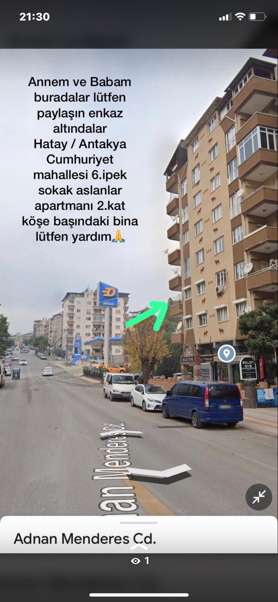 Arkadaşımın alesinin kaldığı apartman lütfen paylaşalım #Hatay