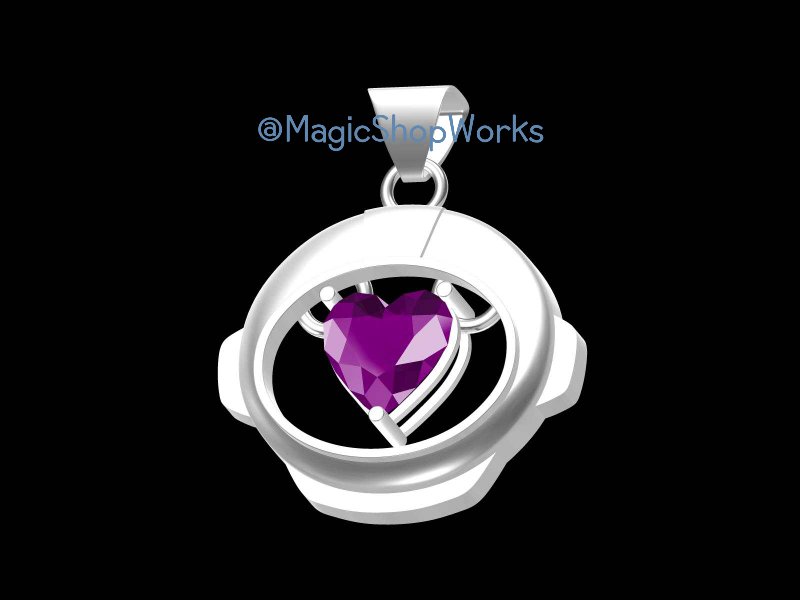 MagicShopWorks's tweet photo. [Plz RT 💜]

Mani sent me this today and I'm so already so excited 😭💜 

The pendant is going to be small and dainty and the heart gem is going to be a slightly lighter shade of purple ✨️

#BTS #Jin #BTSJin #Seokjin #TheAstronaut https://t.co/fwfrVgE0Tp
